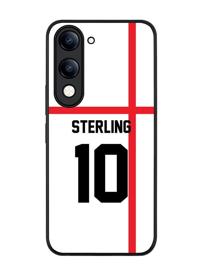 For vivo Y04 / Y29t 5G Case,Slim fit Camera Protection, Shockproof Thin Phone cover  - Football - England,  Sterling